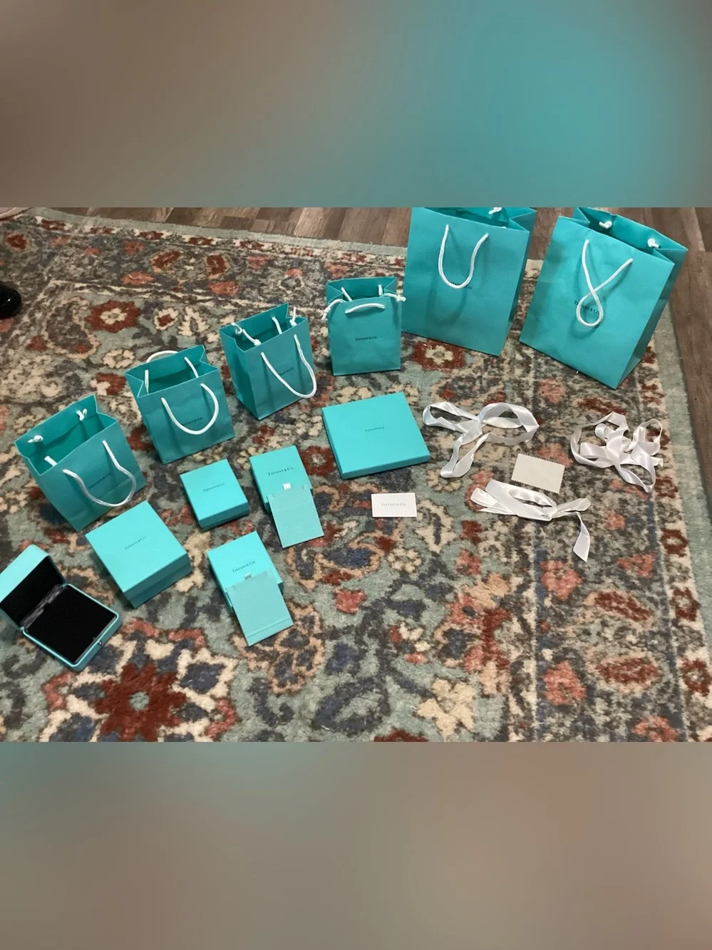 Tiffany & Co. Robin's-egg Blue Gift Boxes and Bags Set - Picture 1 of 1